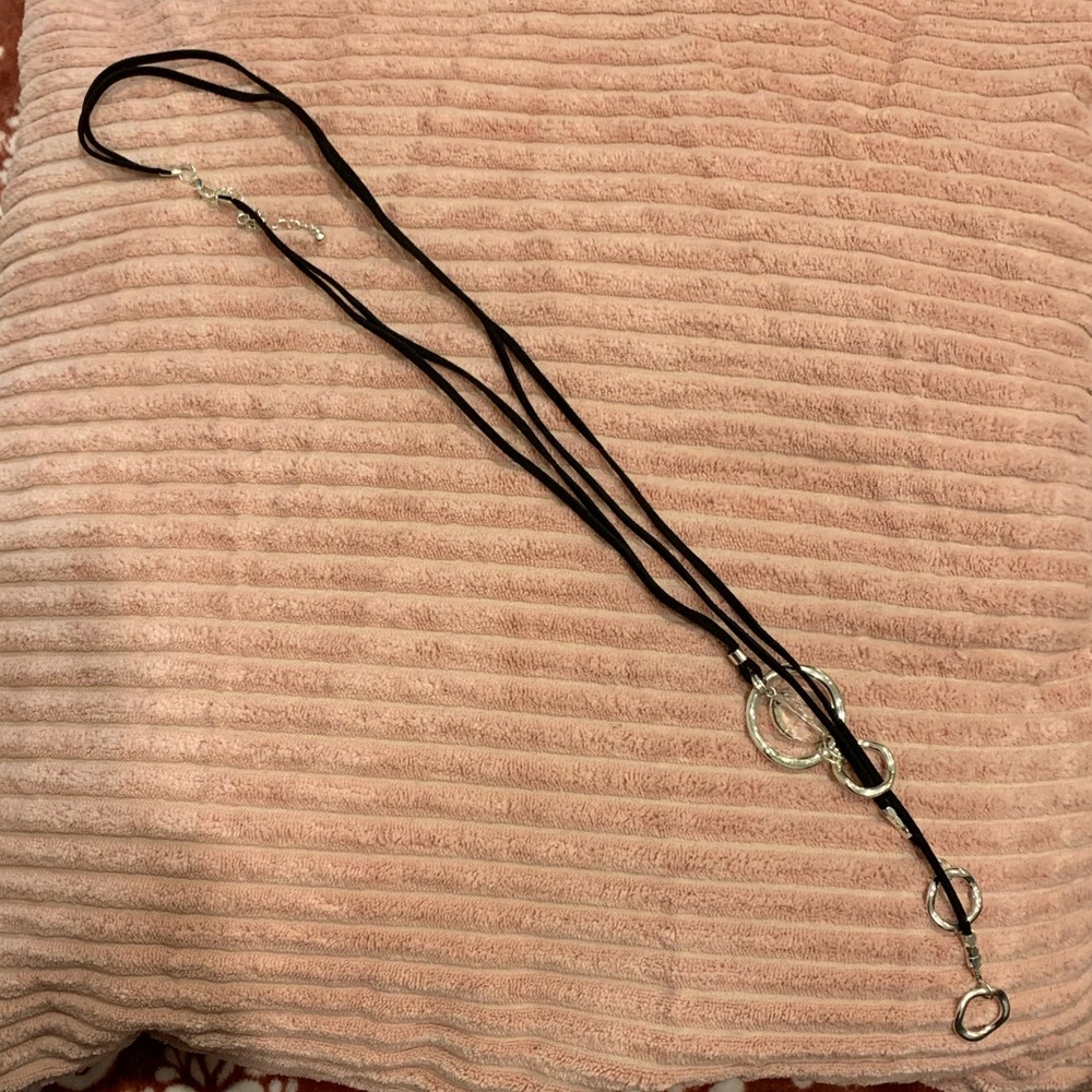 Black choker necklace